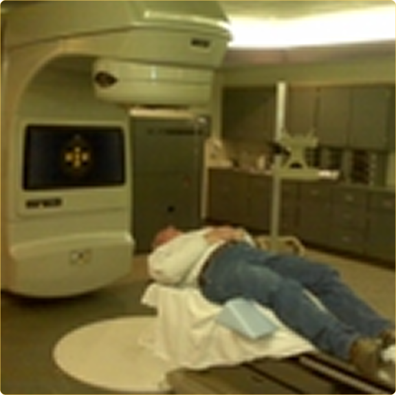 The radiation table for Jeff's chemo treatments